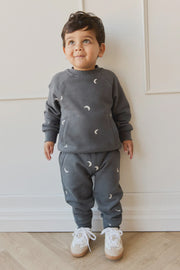 Organic Cotton Jalen Track Pant - Crescent Moon Icelandic