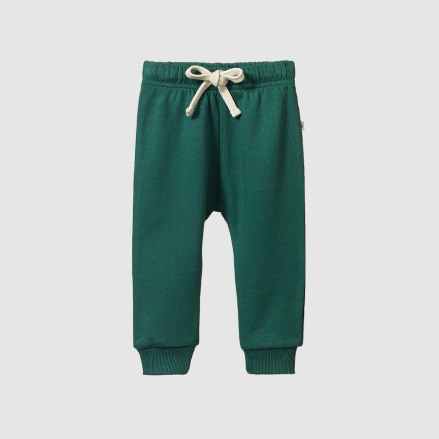 Organic Cotton Sunday Track Pants- Pine