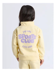 Sports Club Quarter Zip -Lemon