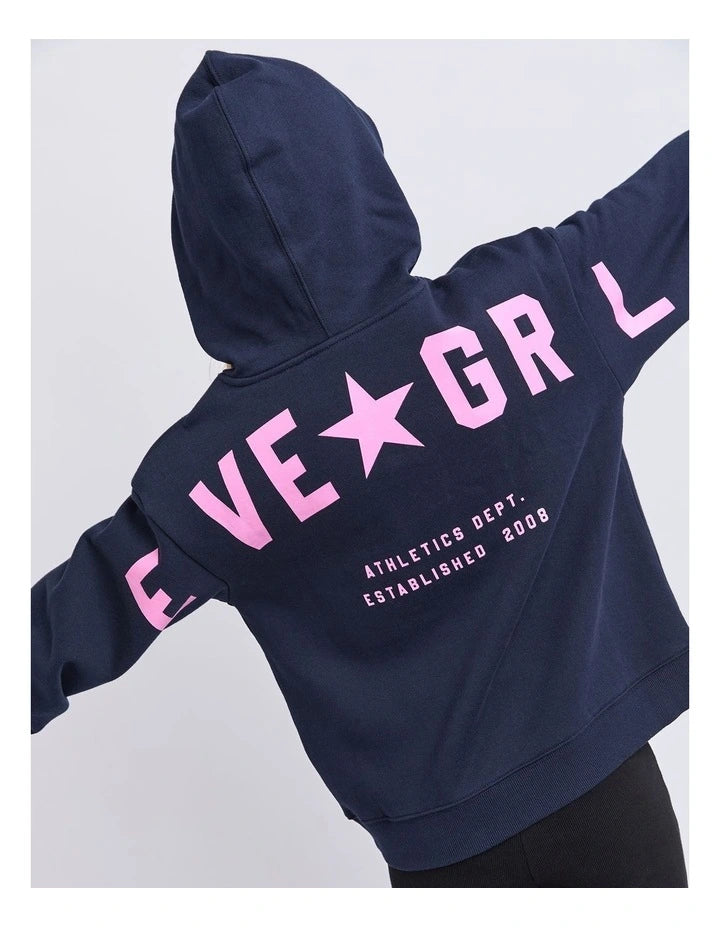 Performance Hoodie Pink/Navy