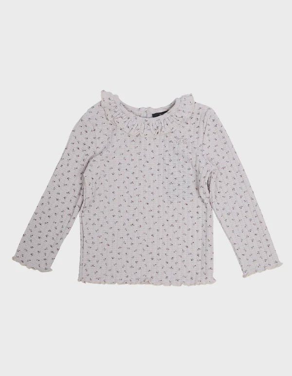 Meribel Long Sleeve Rib Top