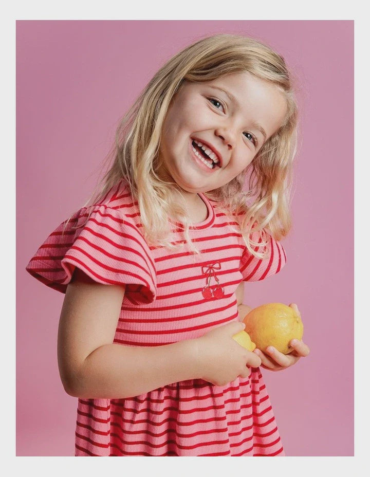 Betty Rib Dress - Pink