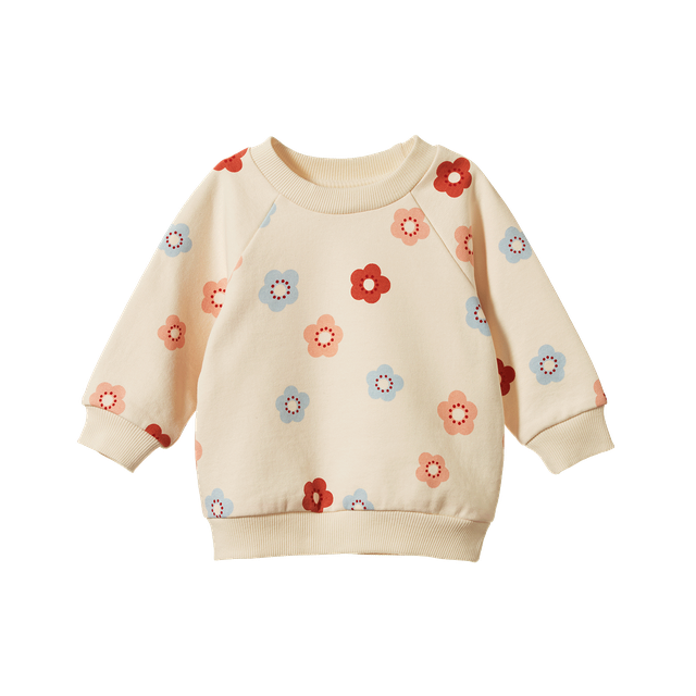 Emerson Sweater - Floral Stamp Print