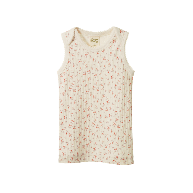 Singlet Pointelle - Dandelion Print