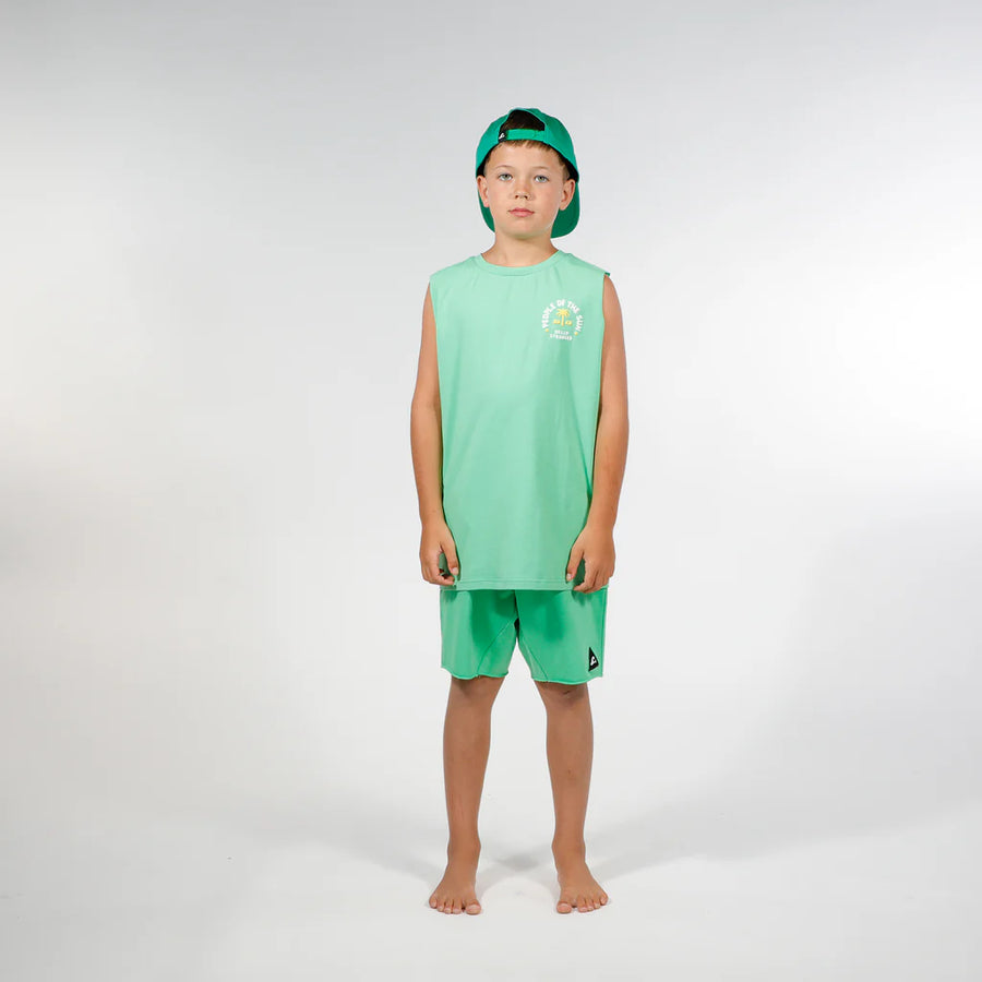 People of the Sun Muscle Tee - Green
