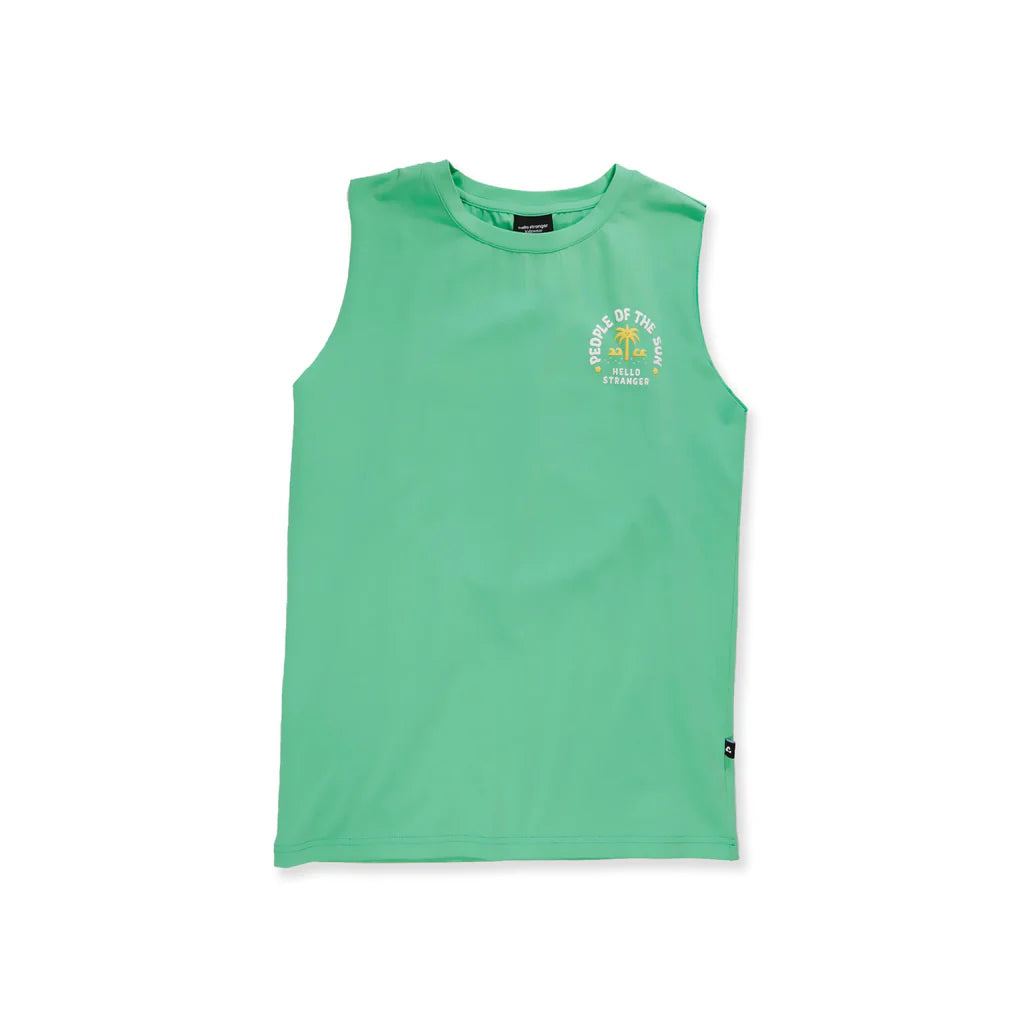 People of the Sun Muscle Tee - Green