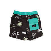 Ocean Board Shorts - Black Green