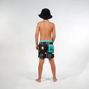 Ocean Board Shorts - Black Green