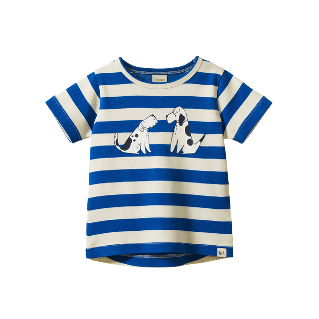River Tee - Dog Walk Blue Print