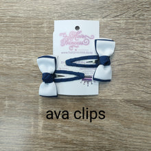 Load image into Gallery viewer, Navy/White Hair Accessories
