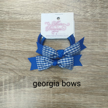 Load image into Gallery viewer, Gingham royal blue Hair Accessories
