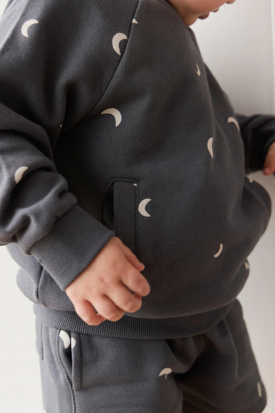 Organic Cotton Henry Sweatshirt - Crescent Moon Icelandic
