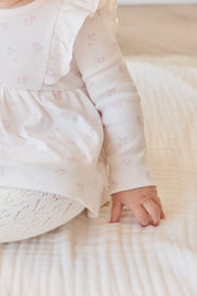 Organic Cotton Vivienne Playsuit - Pauline Pink