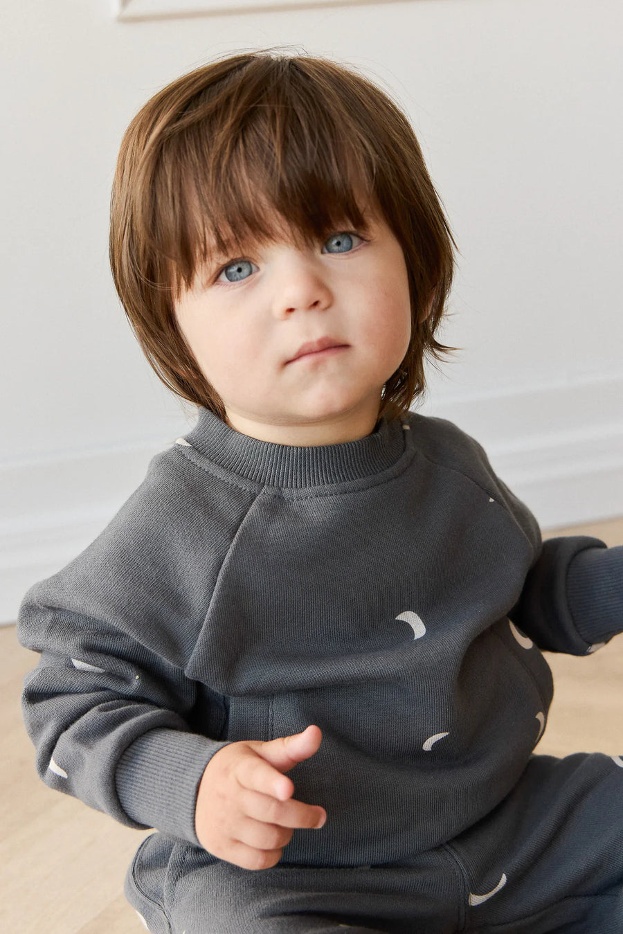 Organic Cotton Henry Sweatshirt - Crescent Moon Icelandic