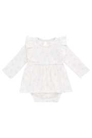 Organic Cotton Vivienne Playsuit - Pauline Pink