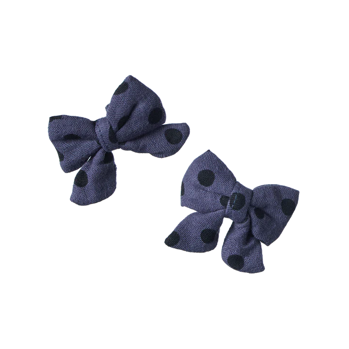 Bow Hair Clips Dot Print