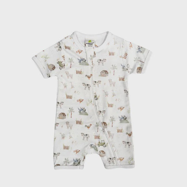 Short Sleeve Zip Suit