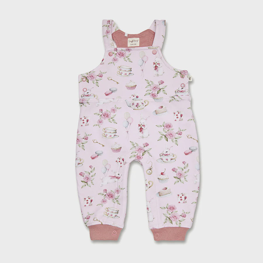 Alice's Tea Party Organic Snuggle Overalls