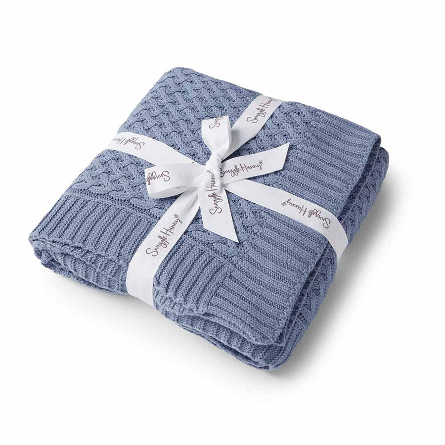 Diamond Knit Organic Baby Blanket