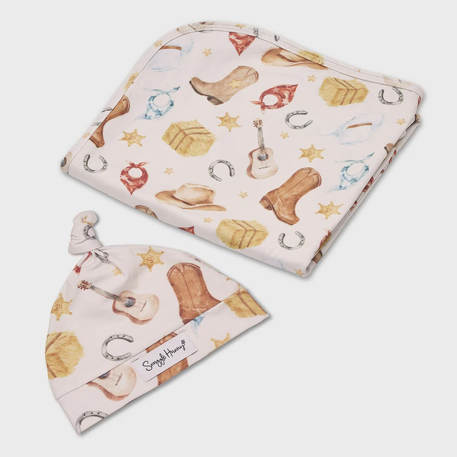 Cowboy Organic Jersey Wrap & Beanie
