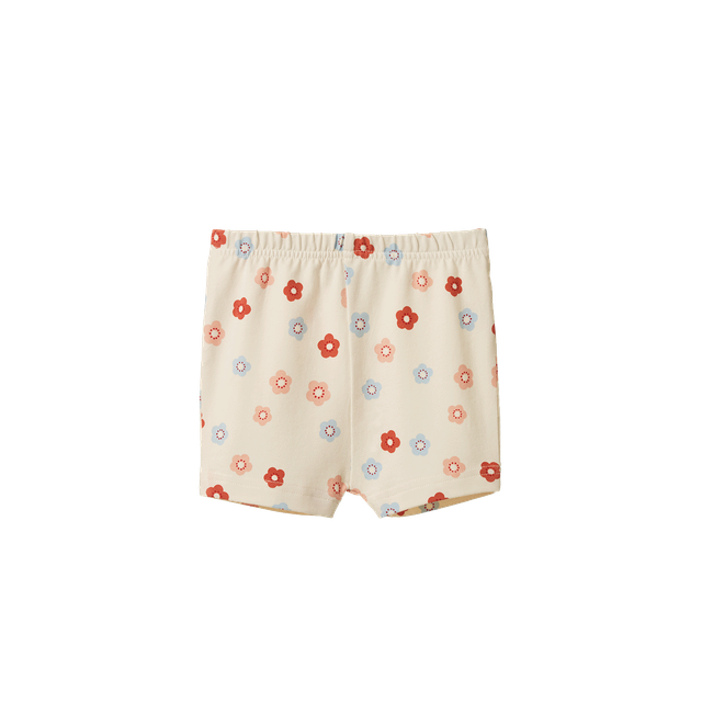 Shelby Shorts-Petite Flora Stamp Print