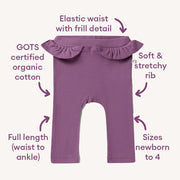 Mulberry Organic Pants with Frill