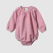 Meadow Bodysuit Gingham- Jam check