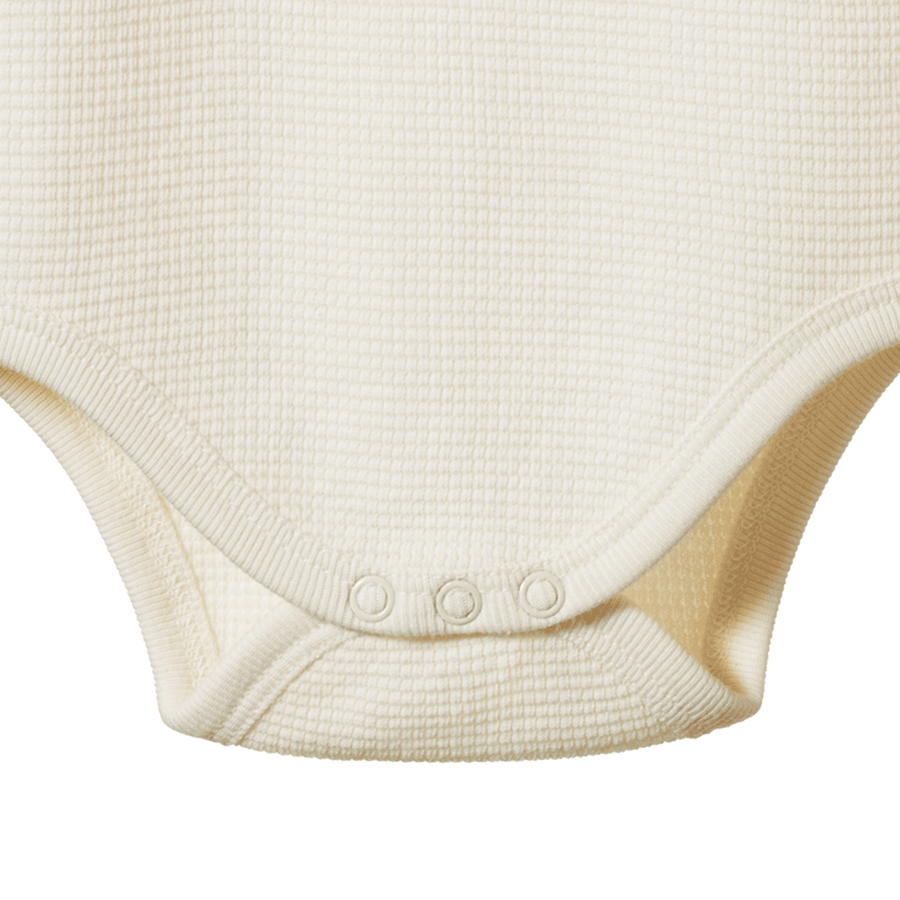 Merino Pointelle Long Sleeve Bodysuit