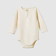 Waffle Henley Long Sleeve Bodysuit