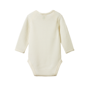Merino Pointelle Long Sleeve Bodysuit