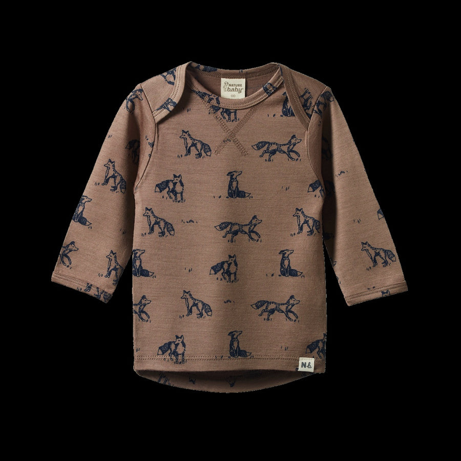 Essential Tee Fox Print Merino