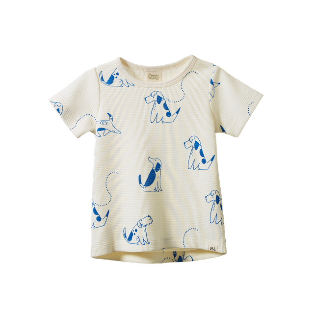 River Tee Waffle - Dog Walk Print
