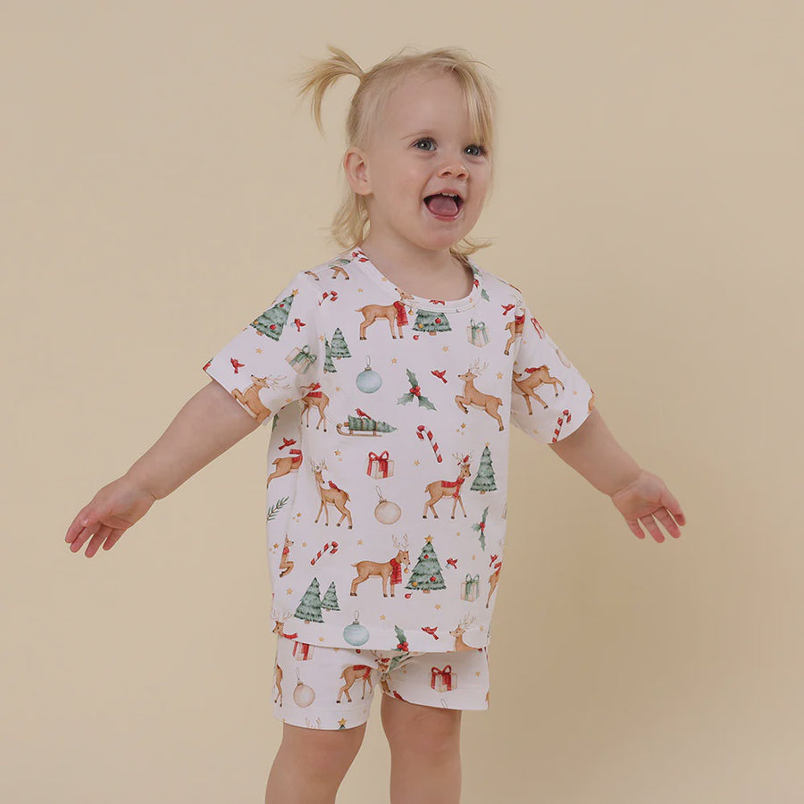 Prancer & Friends Organic Kids Pj Set