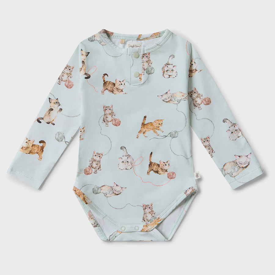 Kittens Long Sleeve Organic Bodysuit