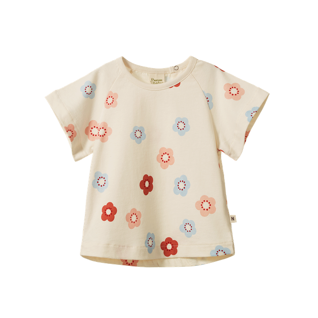Juniper Tee - Flora Stamp Print